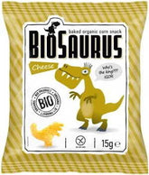Dinosaurier-Maischips mit KĂ€segeschmack glutenfrei BIO 15 g BIOSAURUS
